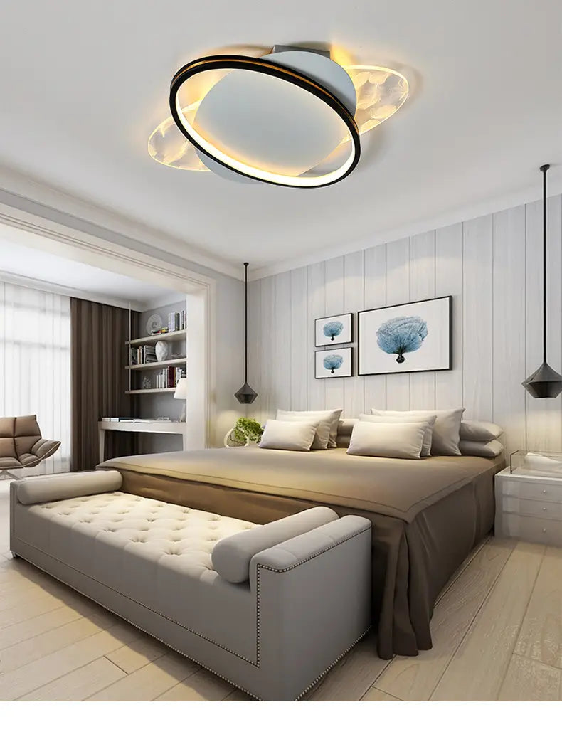 Postmodern Minimalist Creative Bedroom Led Chandeliers