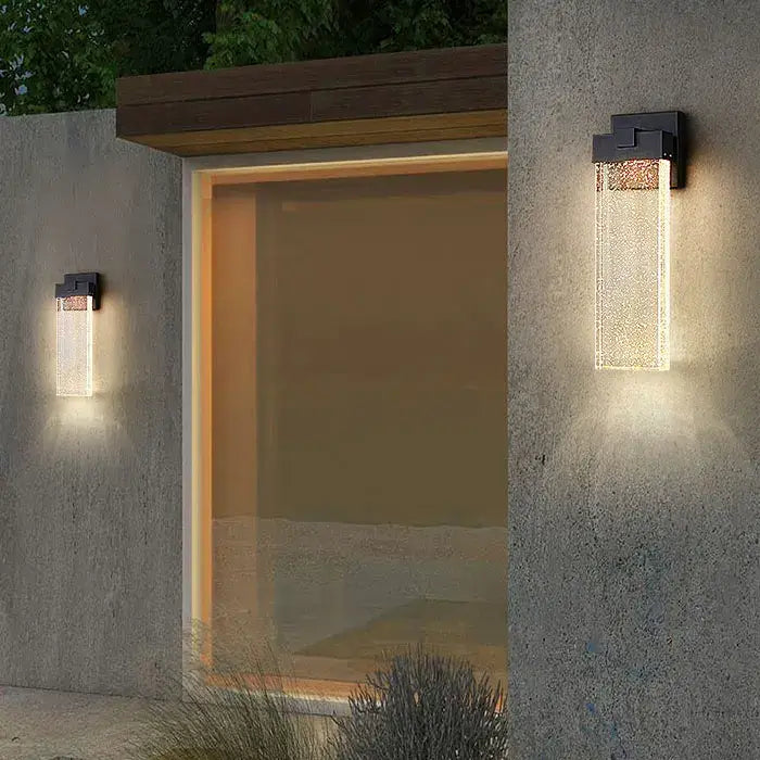 Modern LED waterproof Wall light with Essence Bubble Glass -