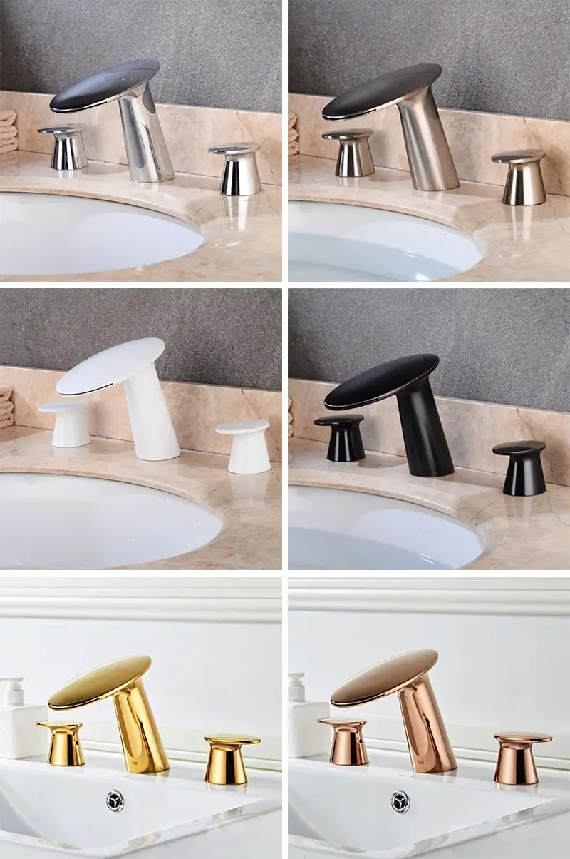Basin Mixer Waterfll Faucet Bathroom Sink Faucets Brushed