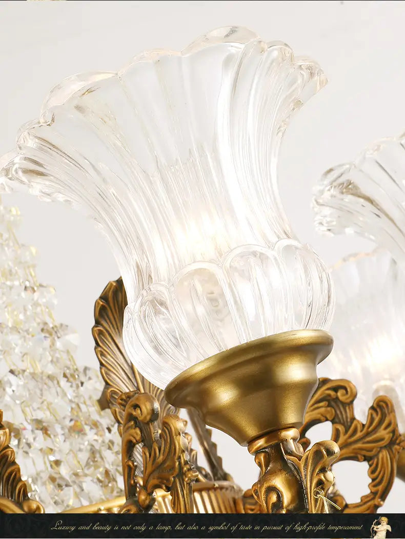 Palazzo - European Style Luxury Golden Brass Crystal