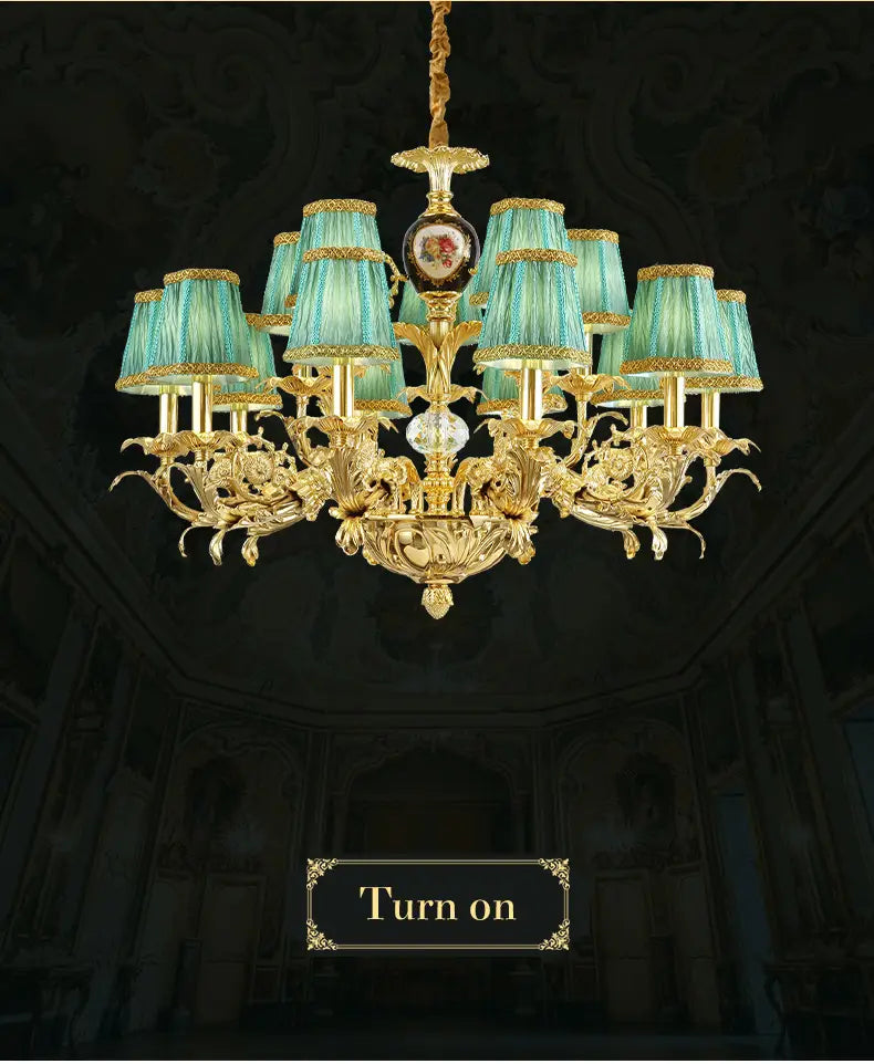 French Palace Decorative Lighting Living Room Pendant Lamp
