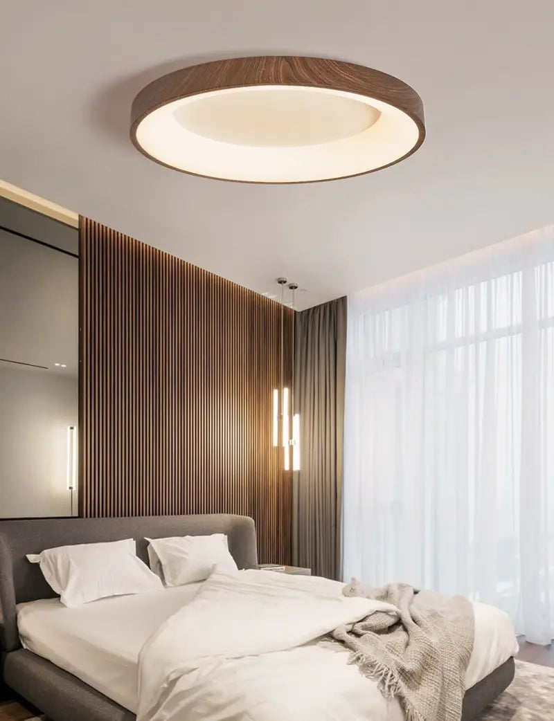 Led Ceiling Lamp For Living Room Bedroom Imitation Wood