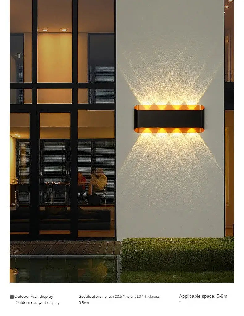 Outdoor Wall Light 8W Outdoor Lamp for Home Bedroom Living