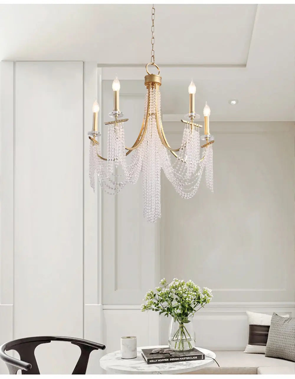 Candle Ceiling Chandeliers Gold New LED Lustres Classical