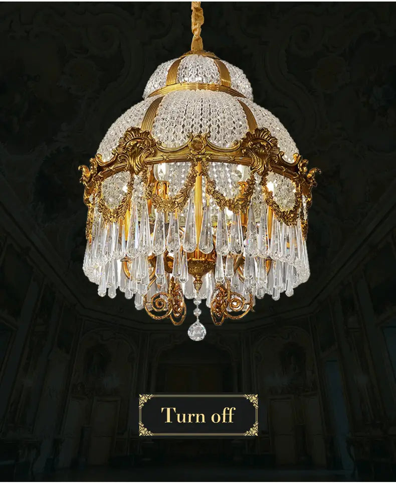 Elysium - European High Quality Brass Crystal Chandelier