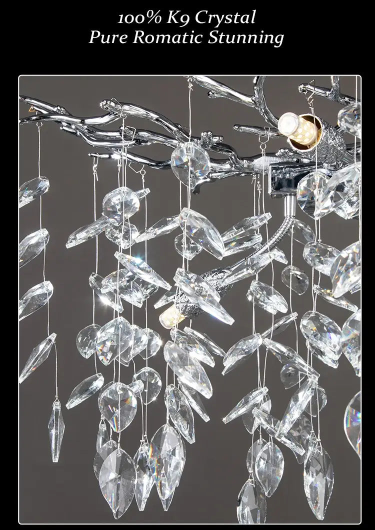 Layla - Elegant Crystal Pendant Light for Living, Dining &