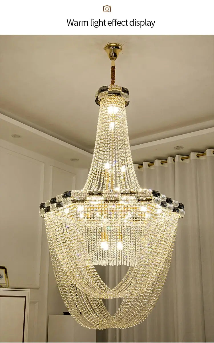 European Style LED Pendant Light - A Luxurious Crystal