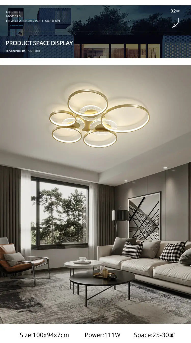 New Style Living Room Chandeliers Simple Modern Atmosphere