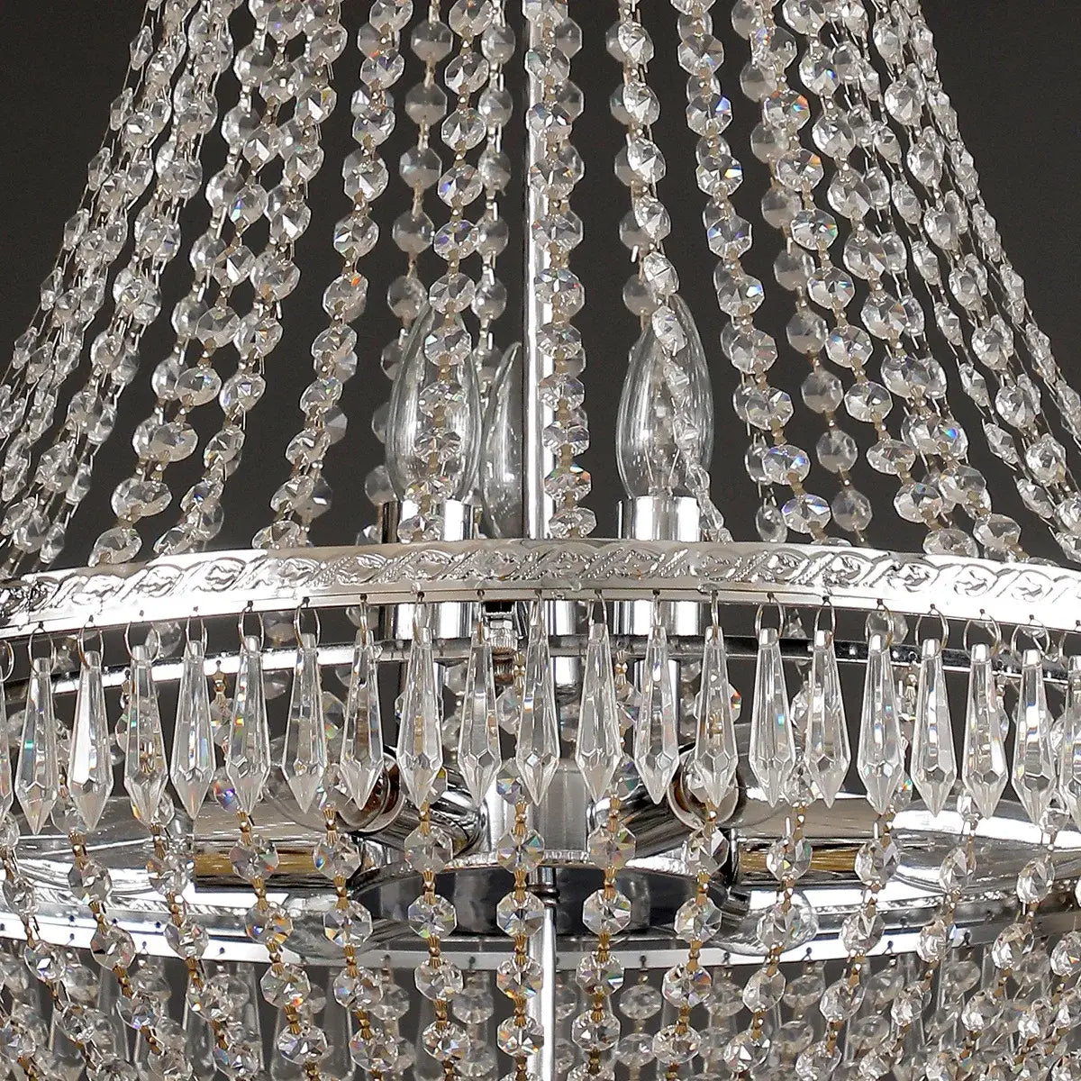 European-Style Luxury LED Crystal Pendant Light -