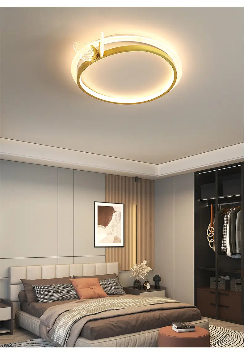 Modern butterfly living room ceiling Lights simple home