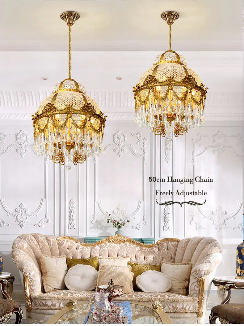 Elysium - European High Quality Brass Crystal Chandelier