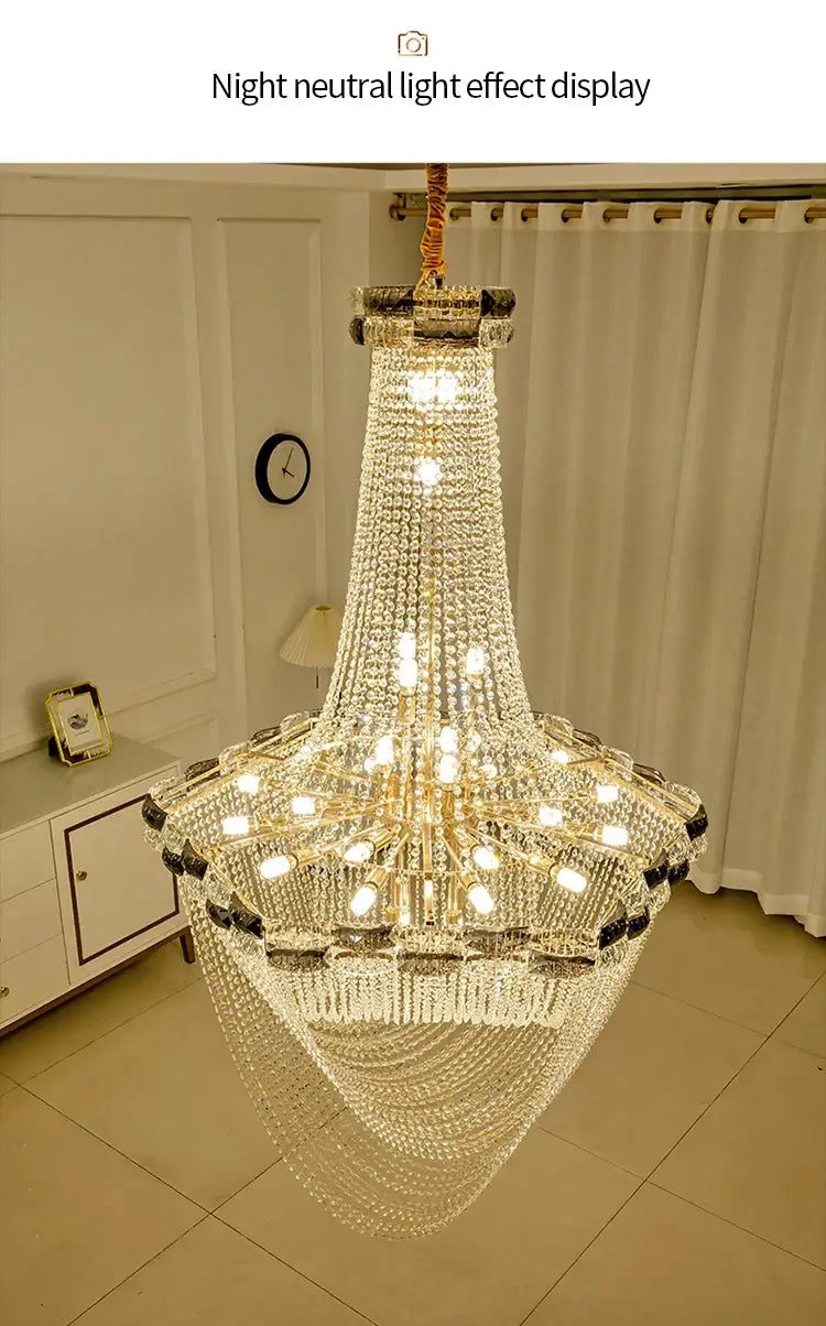 European Style LED Pendant Light - A Luxurious Crystal