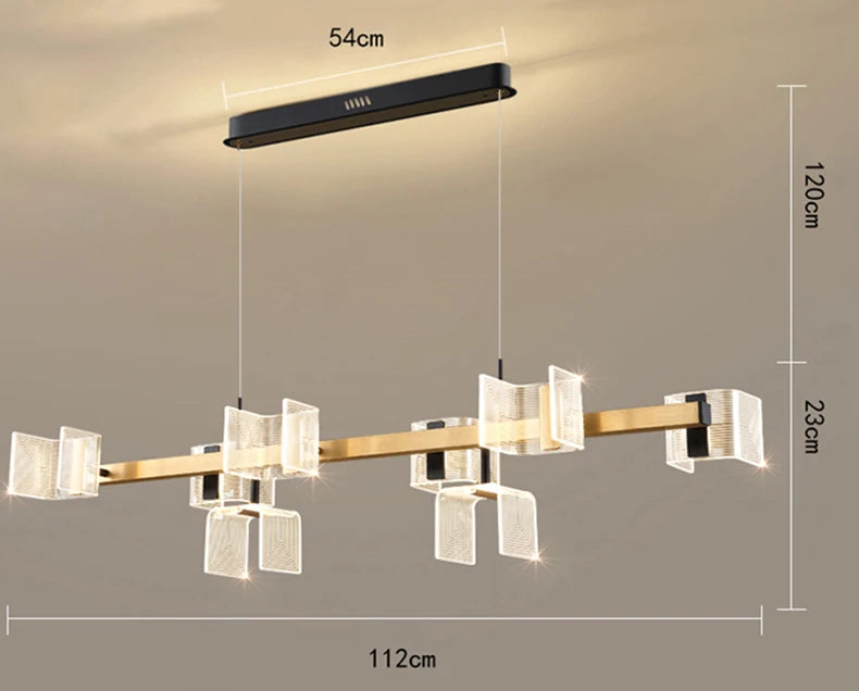 Modern Elegance LED Chandelier – Adjustable Pendant Ceiling