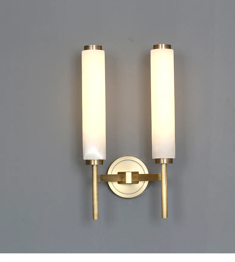 Isabella - Modern Marble and Copper Wall Light - Stylish