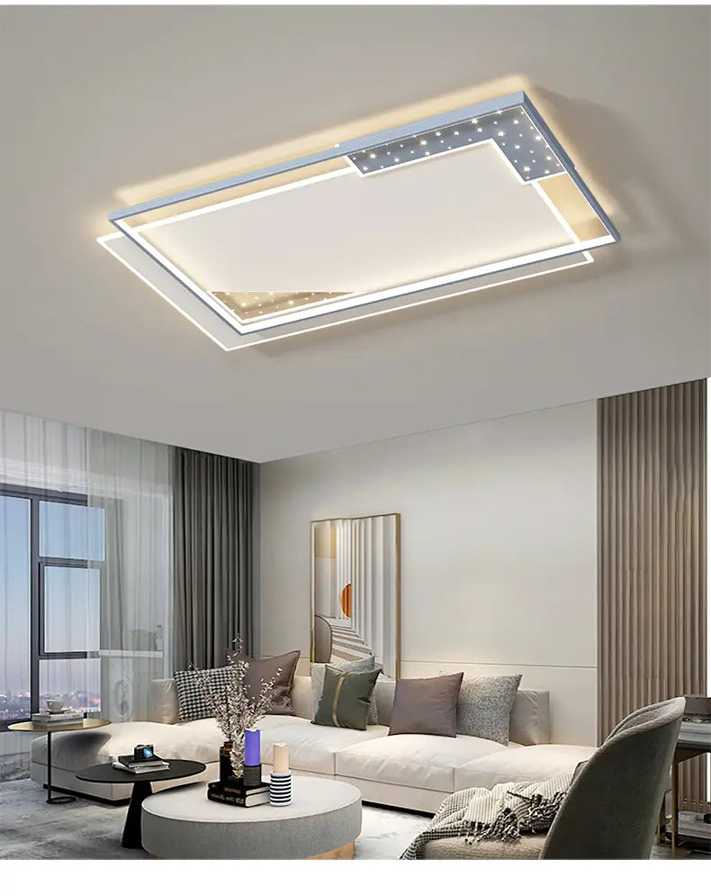 Simple Modern Led Chandeliers Atmosphere Living Room Ceiling