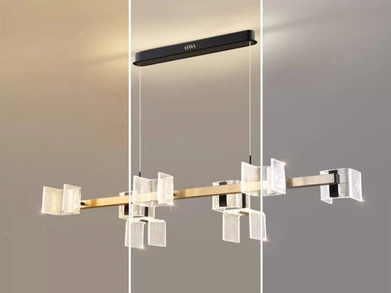 Modern Elegance LED Chandelier – Adjustable Pendant Ceiling