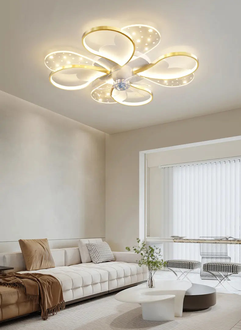 Nordic-Inspired Ceiling Fan Light Lamp - Ideal for Bedroom