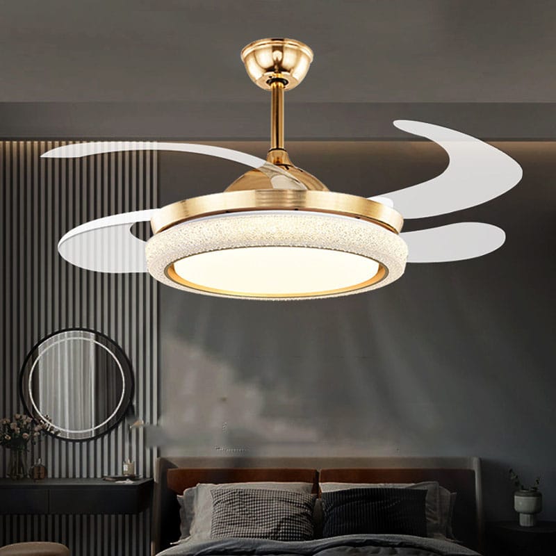 42-Inch Invisible Ceiling Fan - Features 96W LED Lamp,