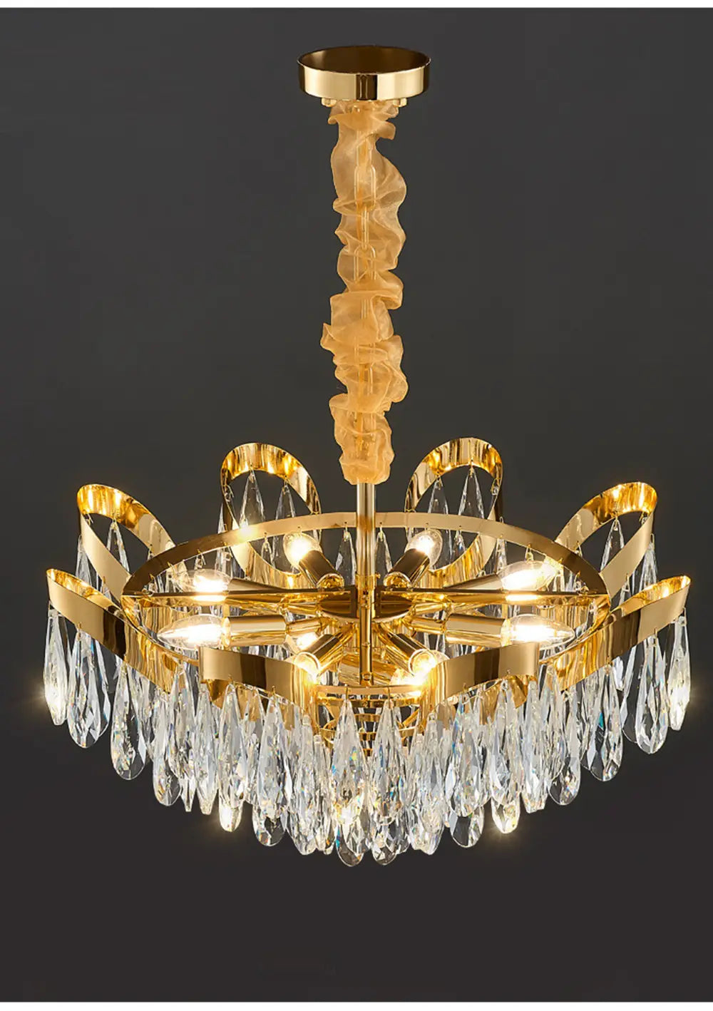 Dimmable Lights LED Ceiling Chandelier New Lustres Luxury