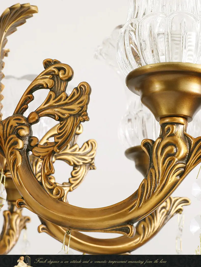 Palazzo - European Style Luxury Golden Brass Crystal