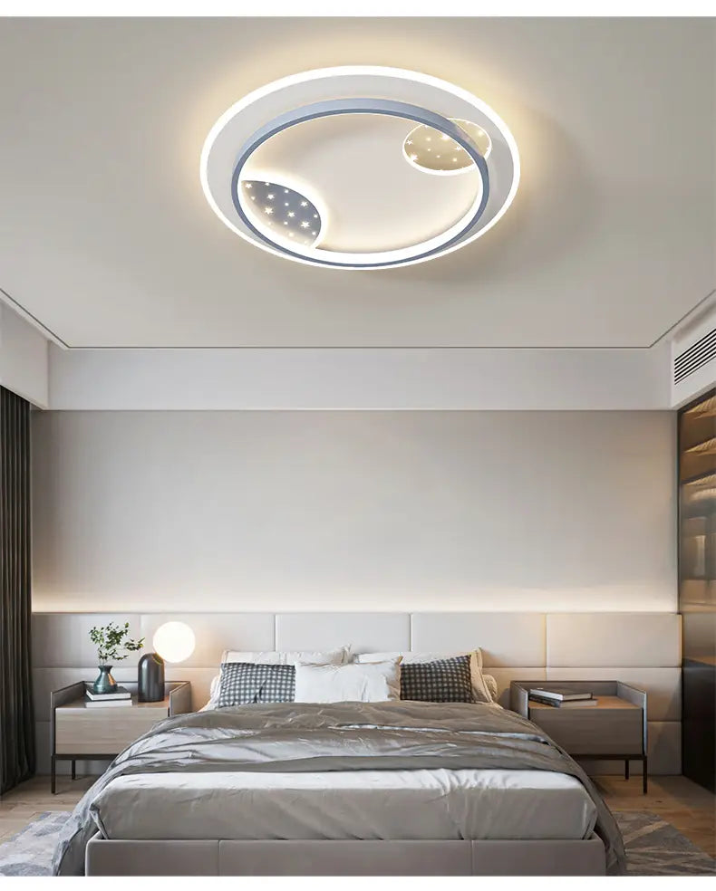 Simple Modern Led Chandeliers Atmosphere Living Room Ceiling