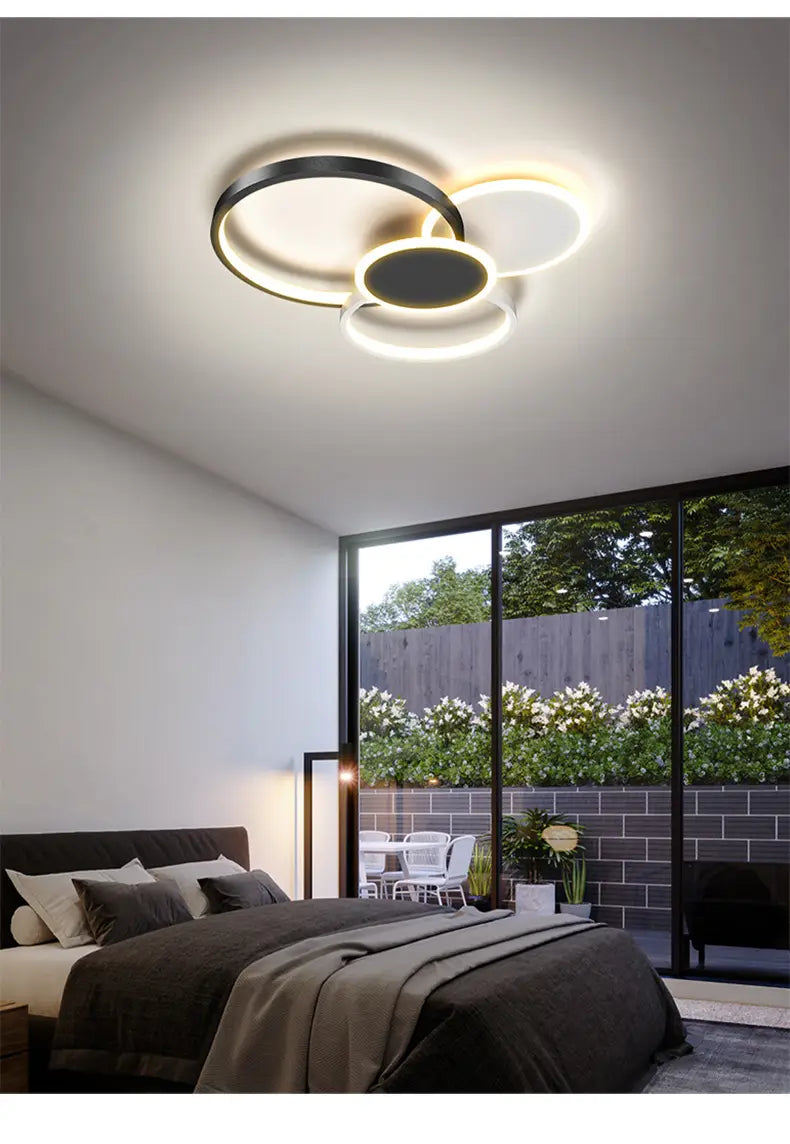 Nordic Living Room Chandeliers Atmosphere Led Ceiling Lamps