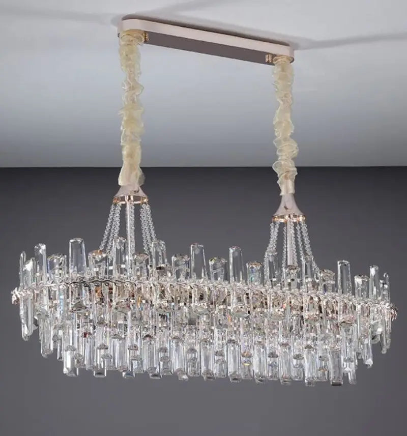 Crystal chandelier luxury villa living room lights new