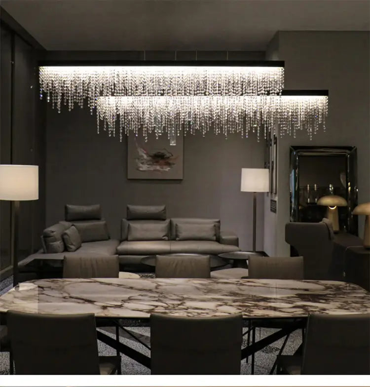 Modern Luxury Chandelier For Dining Room Kitchen Island Long