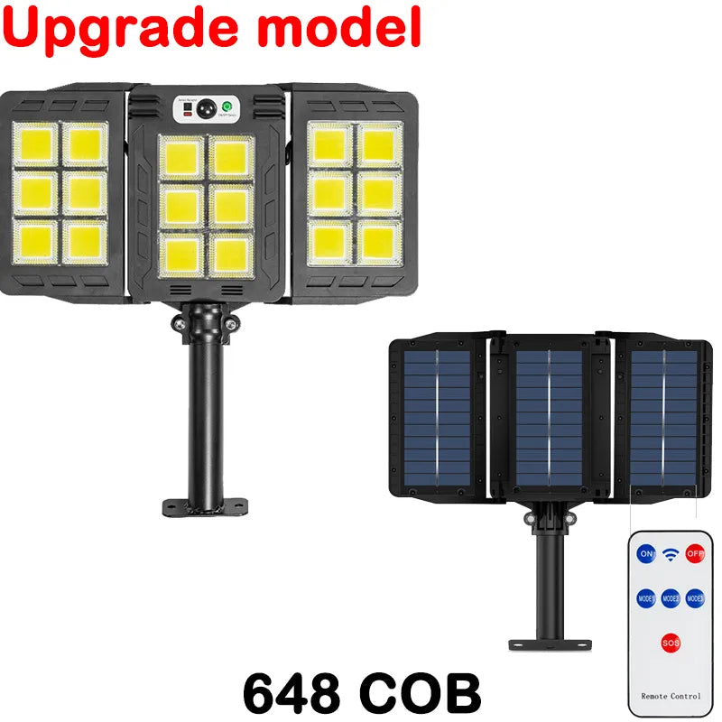 800 LED Super Bright Outdoor Solar Street Lamp Motion Sensor