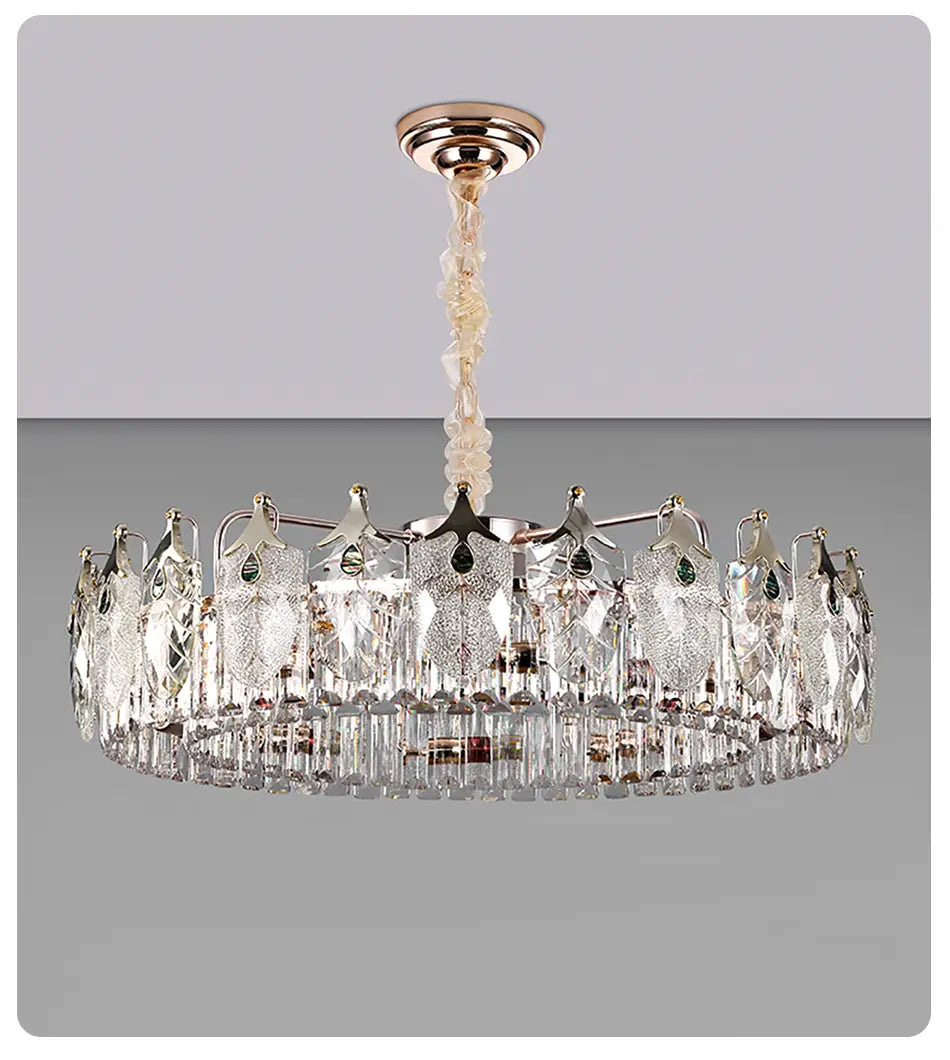 Quality luxury led crystal chandeliers lampen lustre for