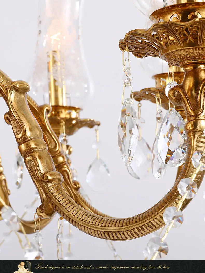 European Style Copper Luxury Lighting Hanging Lights Lamps