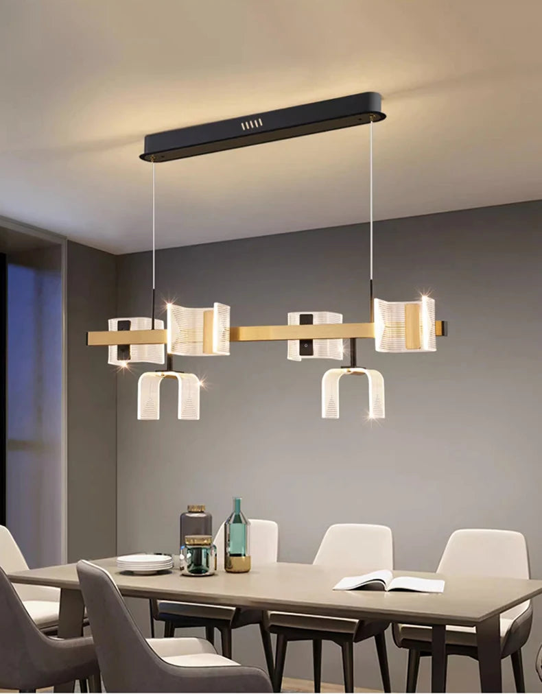 Modern Elegance LED Chandelier – Adjustable Pendant Ceiling