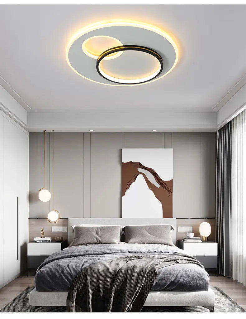 Postmodern Minimalist Creative Bedroom Led Chandeliers