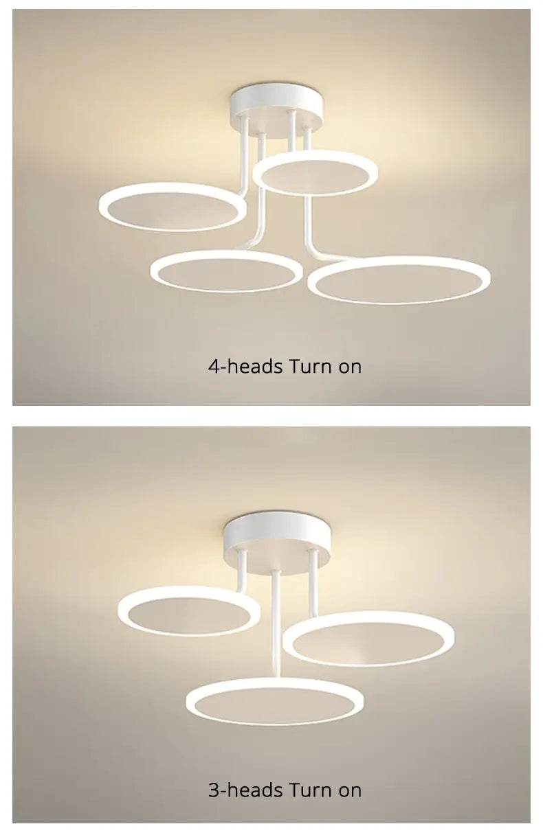 Nordic Minimalist Led Ceiling Chandeliers for Living Room