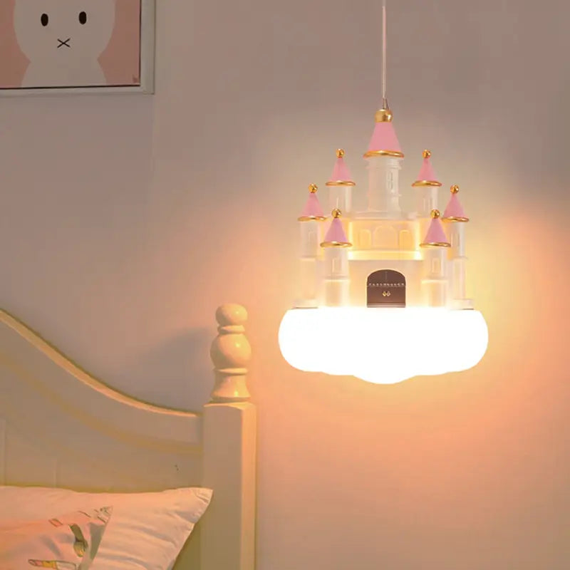Creative Castle Pendant Lamp Chandelier for Children Room