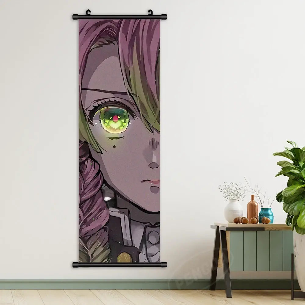 Demon Slayer Anime Scroll Art - Rengoku Kyoujurou Canvas