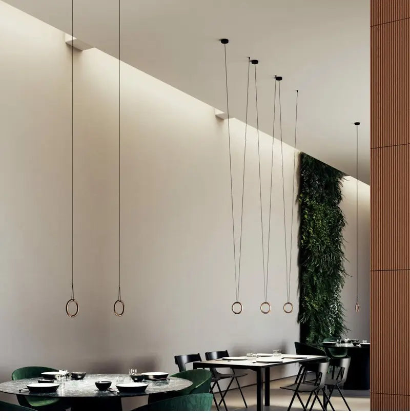 Nova - Modern LED Ring Circle Pendant Lamp for Restaurant,