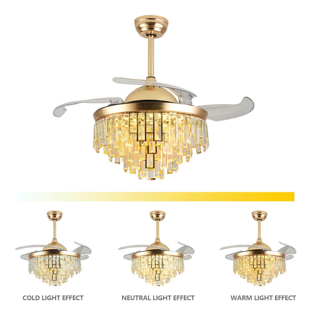 Modern Crystal Dimmable LED Ceiling Light - Chandelier Lamp
