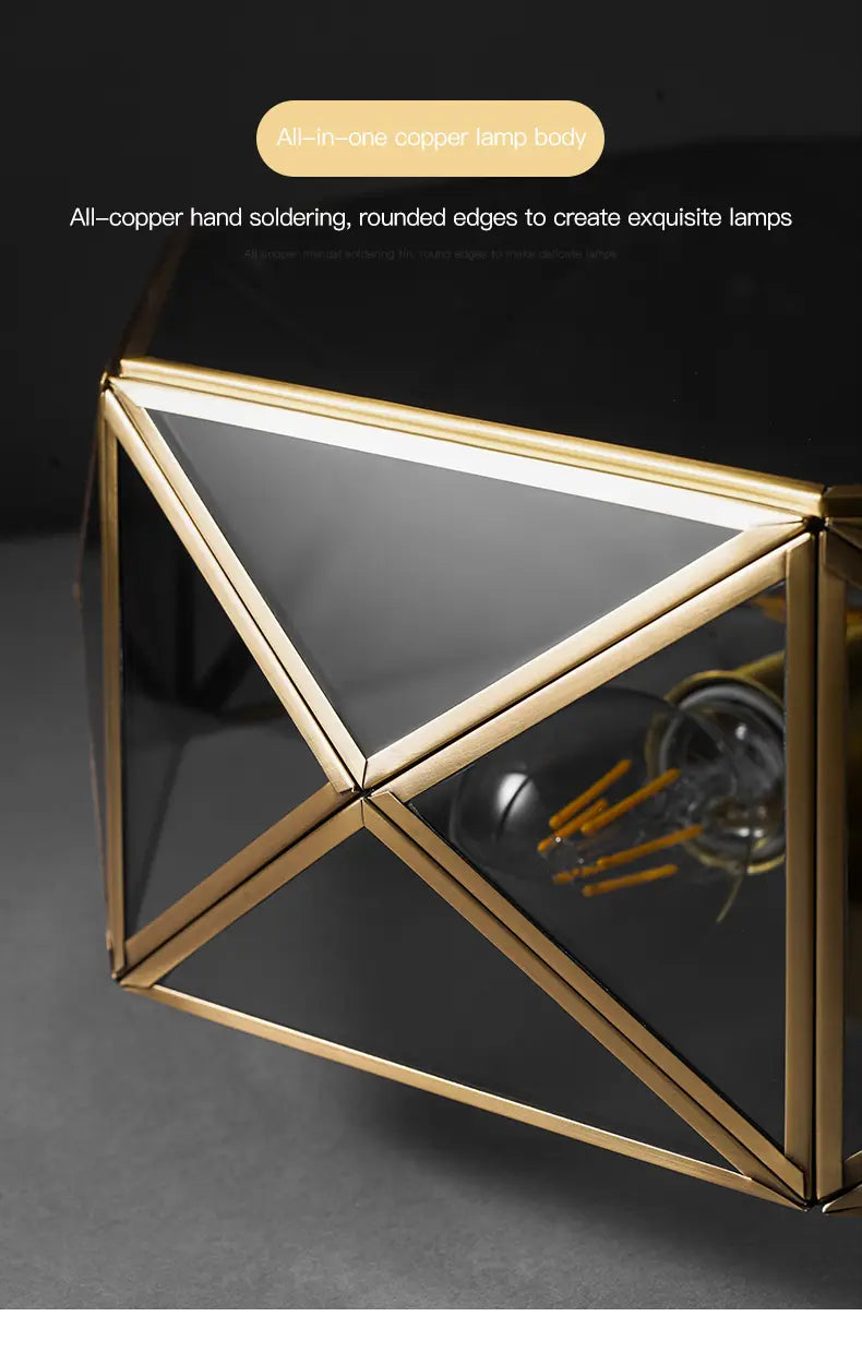 Modern Style Gold Copper Design LED Chandelier For Living