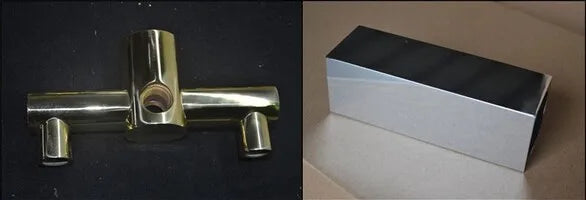 Brass single lever hot and cold chrome/gold tall bathroom