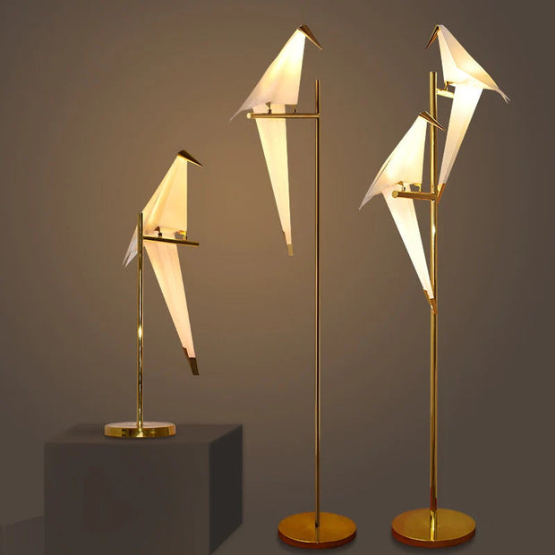 Nordic Bird Iron Pendant Light Paper Crane LED Lamp   Suspension Luminaire Loft Living Room Restaurant Pendant Lamp