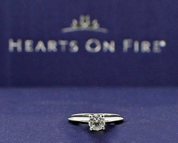 2.30 carat Hearts of Fire engagement ring, G-H, VS clarity (see below)