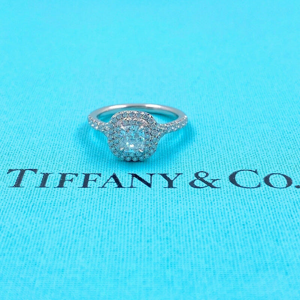 Tiffany Soleste Pendant in Platinum with Round Brilliant Diamonds