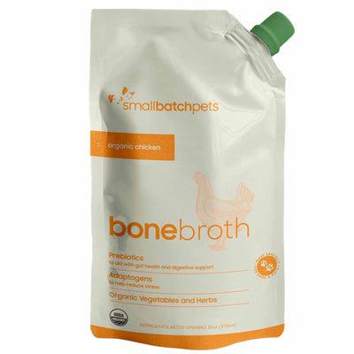 Small Batch Shelf Stable Bone Broth for Dogs & Cats, 16 Ounce Chicken