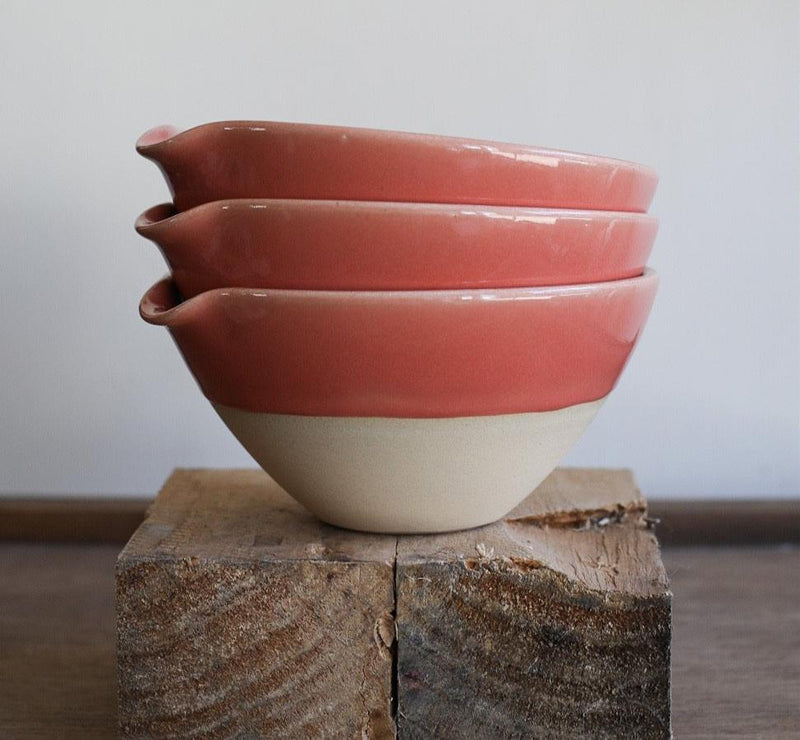 ceramic bowl with lip