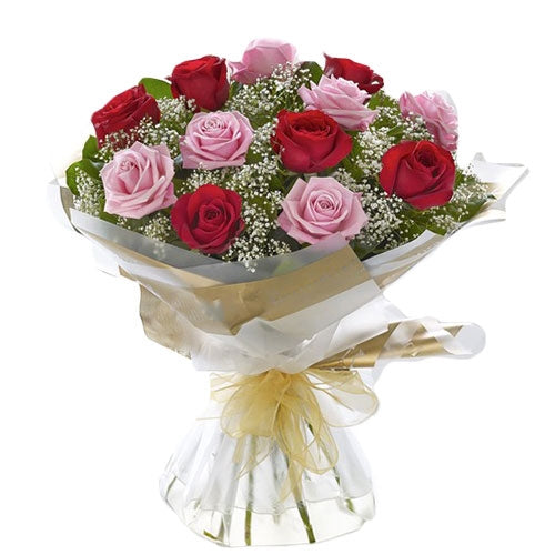 Rosas rojas y rosadas – Entrega de flores a EAU – Enviar ahora – El regalo  perfecto Dubai®
