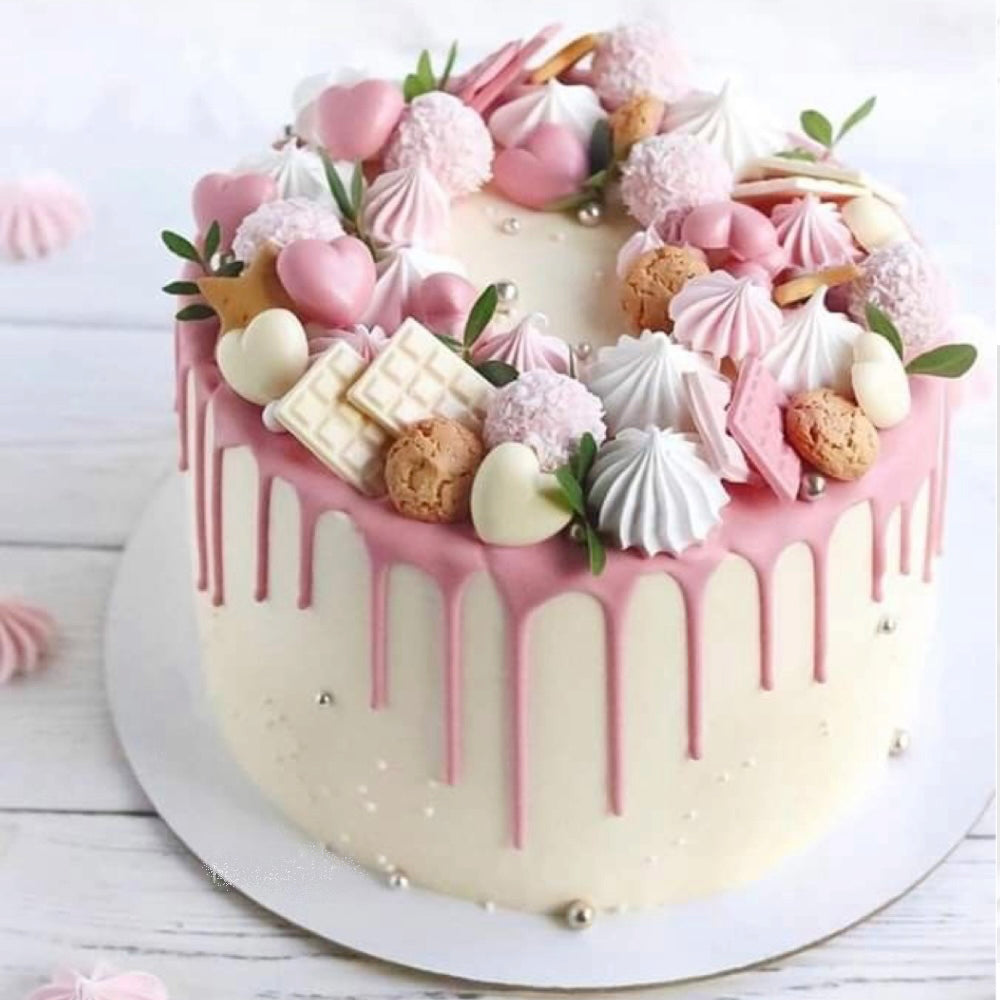 Torta di compleanno rosa - Ordina torte online - Consegna negli Emirati  Arabi Uniti - The Perfect Gift® Dubai