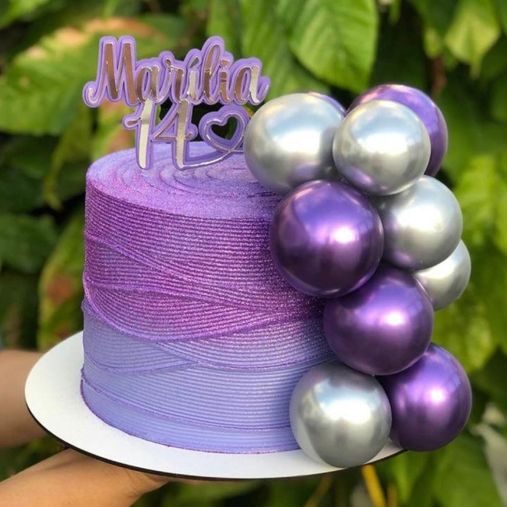 Bolo Royal Purple Orchid - Bolo de Aniversário Entrega em Dubai