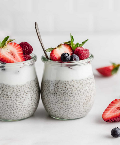 Chia Pudding with Blind Date Syrup