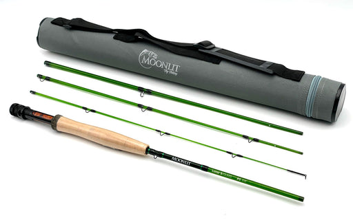 3wt Moonlit Lunar S-GLASS Fiberglass Fly Rod with case — Leland Fly Fishing